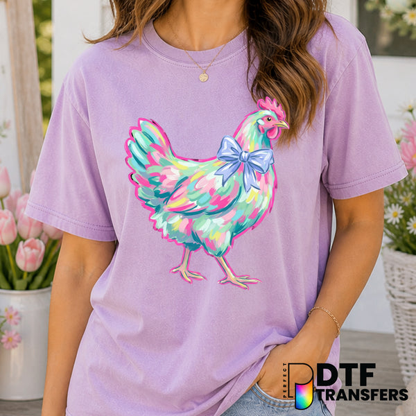 Coquette Chicken – Easter DTF Transfer