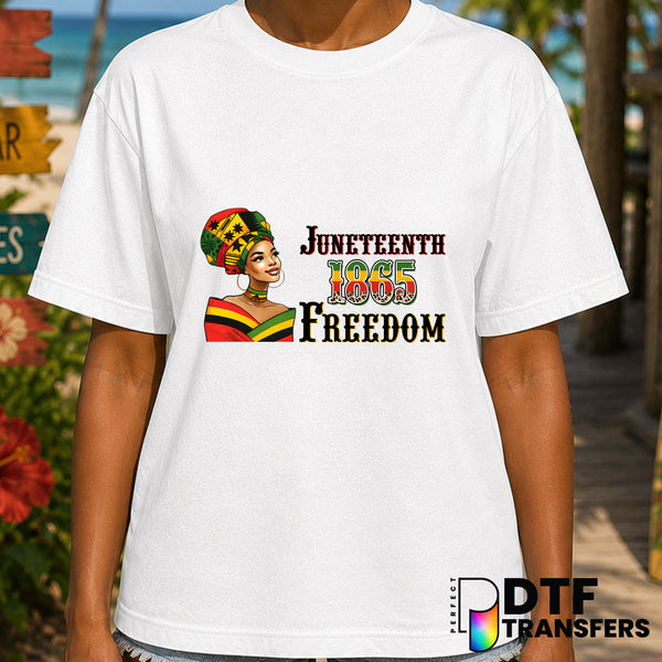 Juneteenth 1865 Freedom Black Queen – Black History Month DTF Transfer