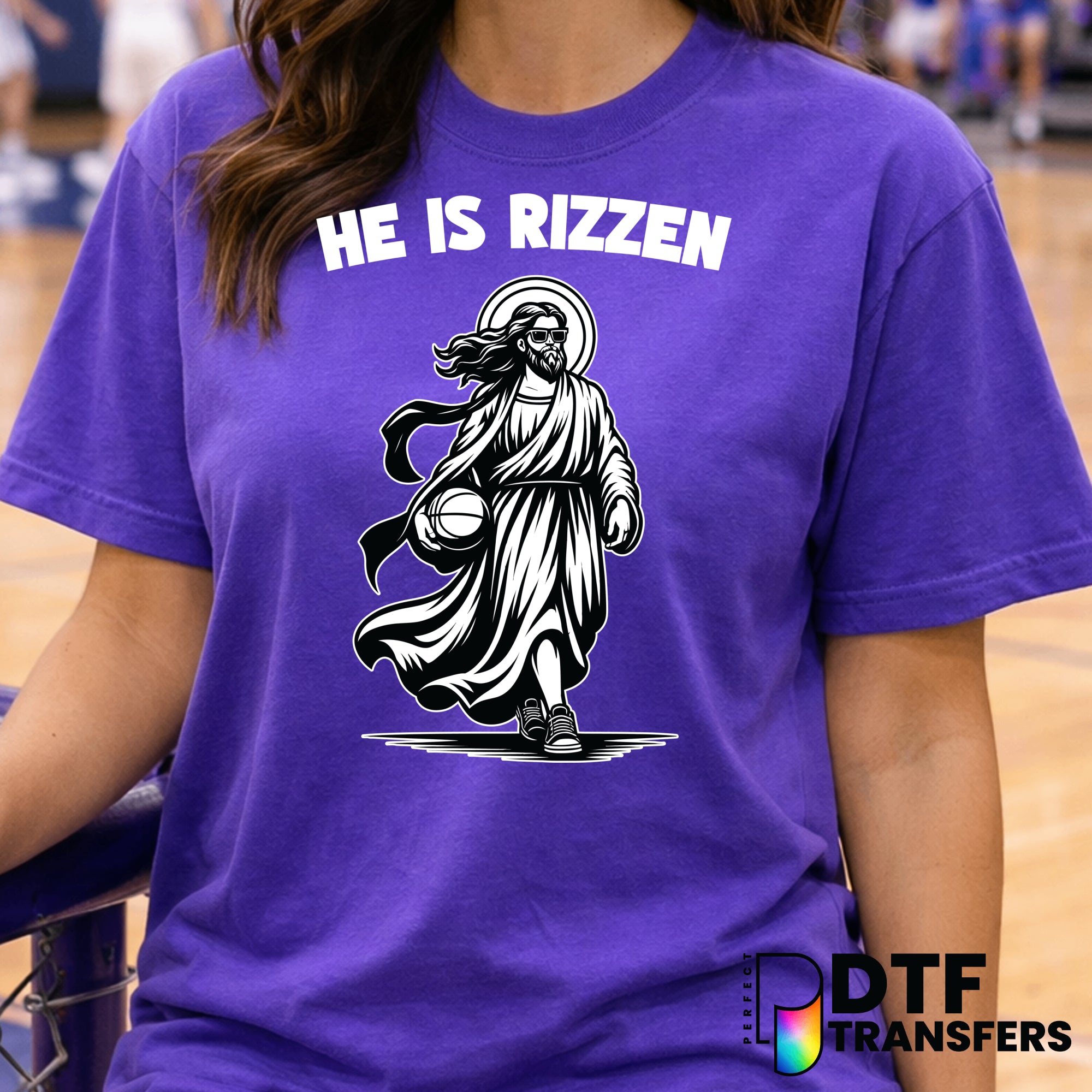 He is Rizzin' – Basketball DTF Transfer