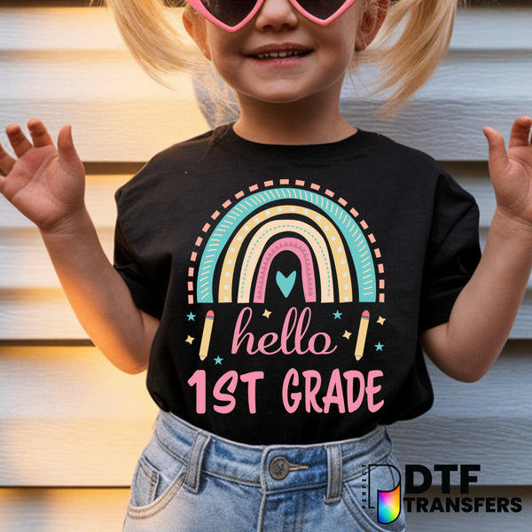 Hello First Grade – Teacher DTF Transfer