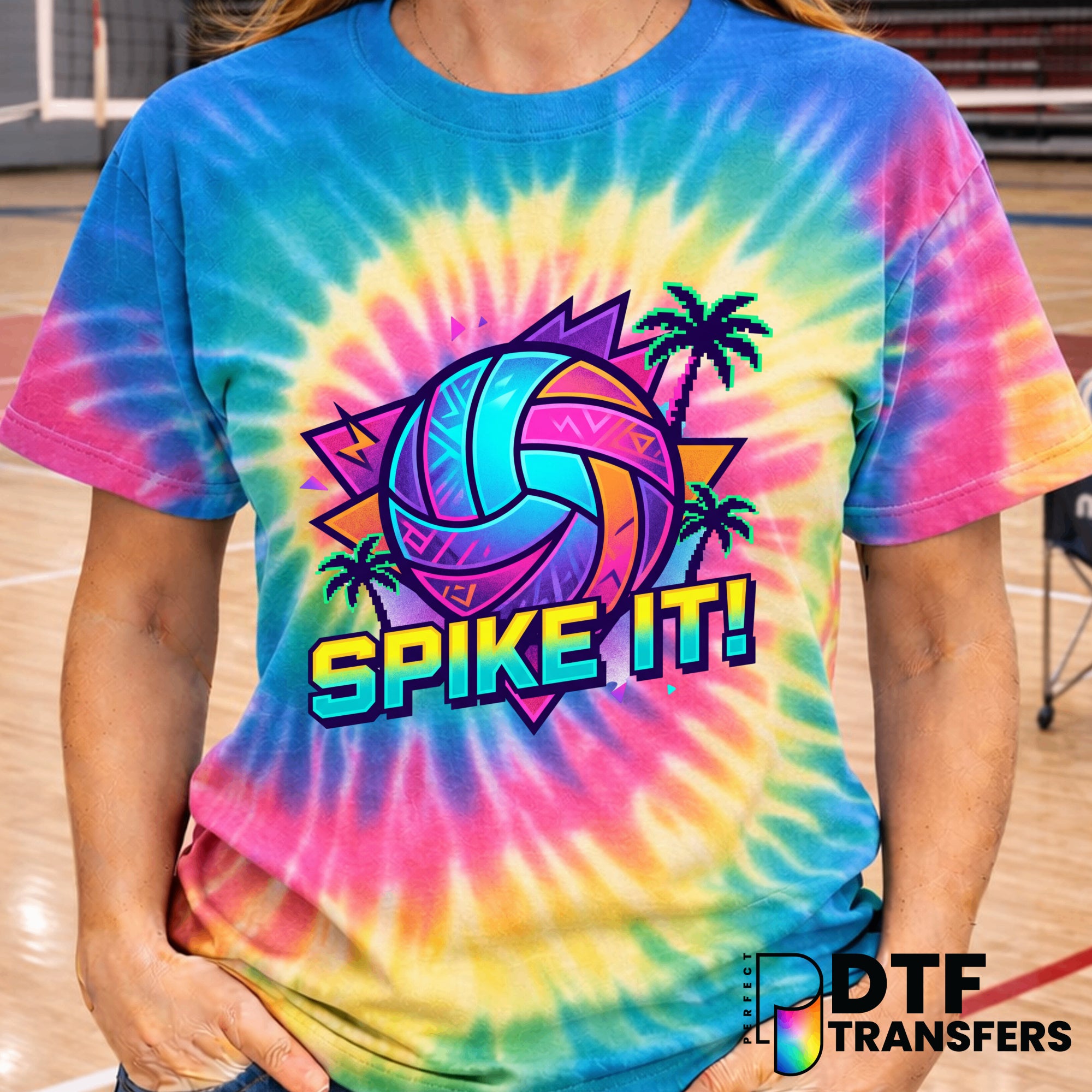 Spike It – Volleyball DTF Transfer