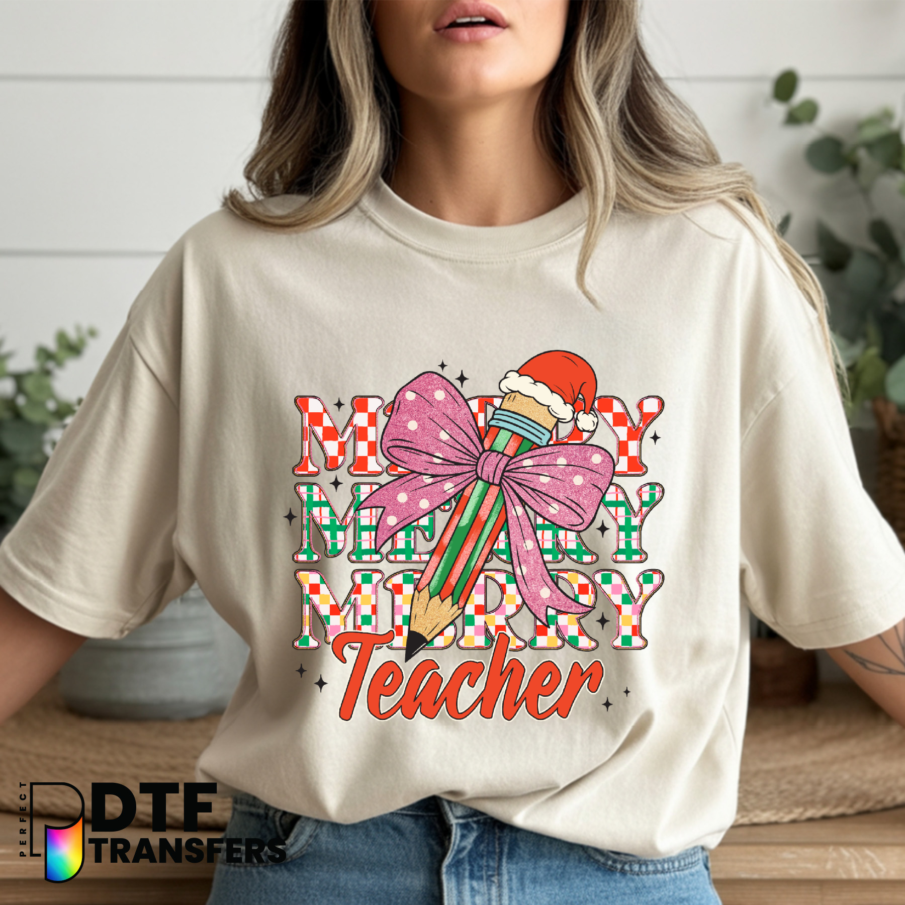 Merry TEACHER – Teacher DTF Transfer