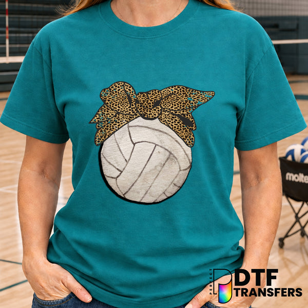 Watercolor Leopard Volleyball – DTF Transfer