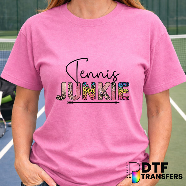 Tennis Junkie – Tennis DTF Transfer