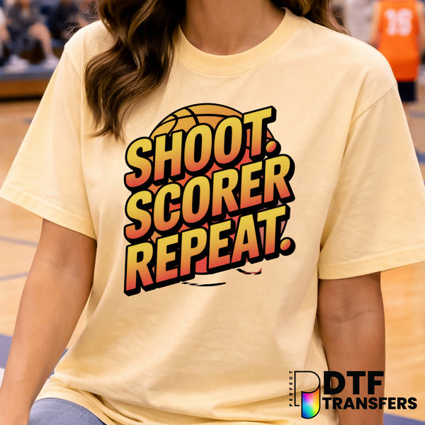 SHOOT. SCORE. REPEAT. – Basketball DTF Transfer
