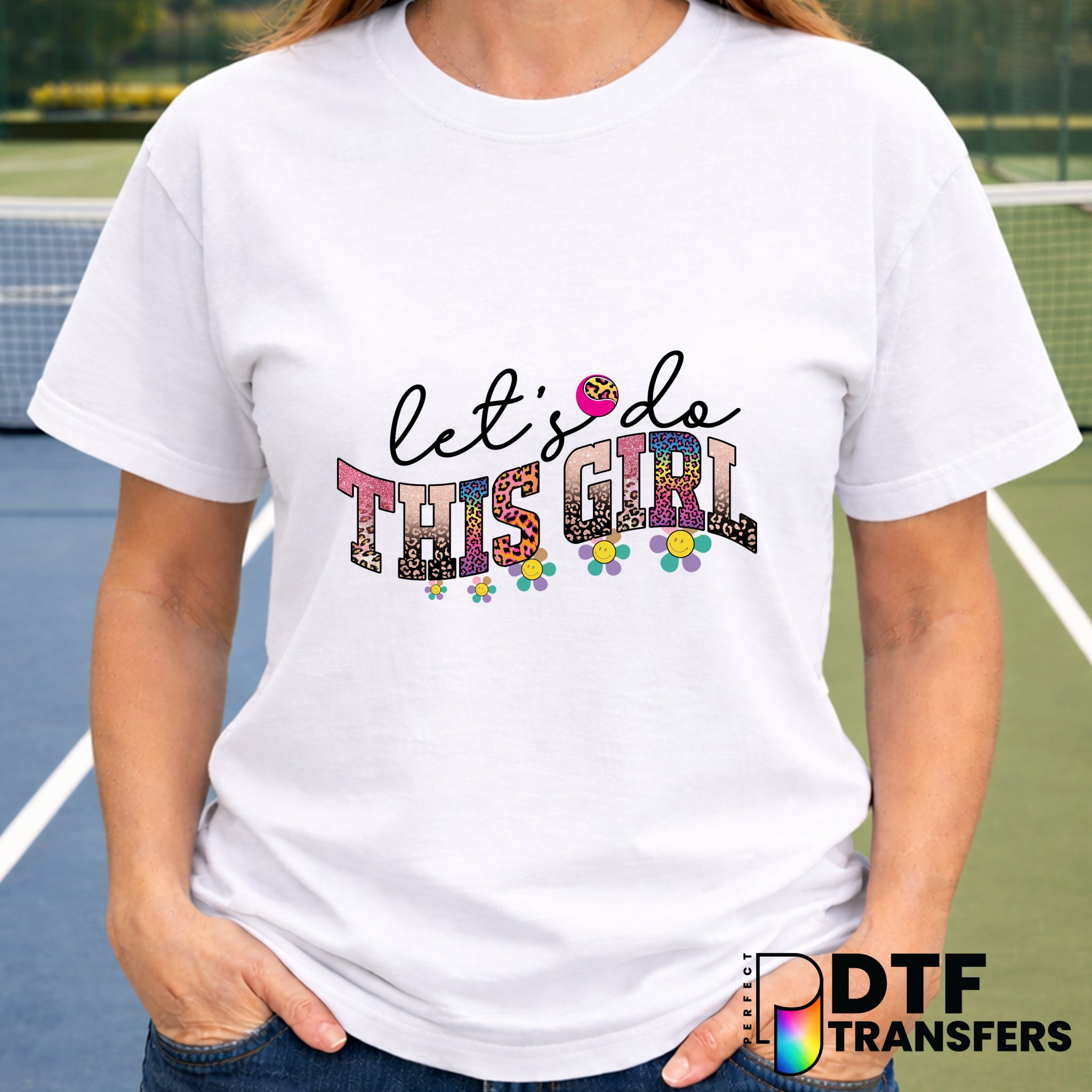 Let's Do this Girl – Tennis DTF Transfer
