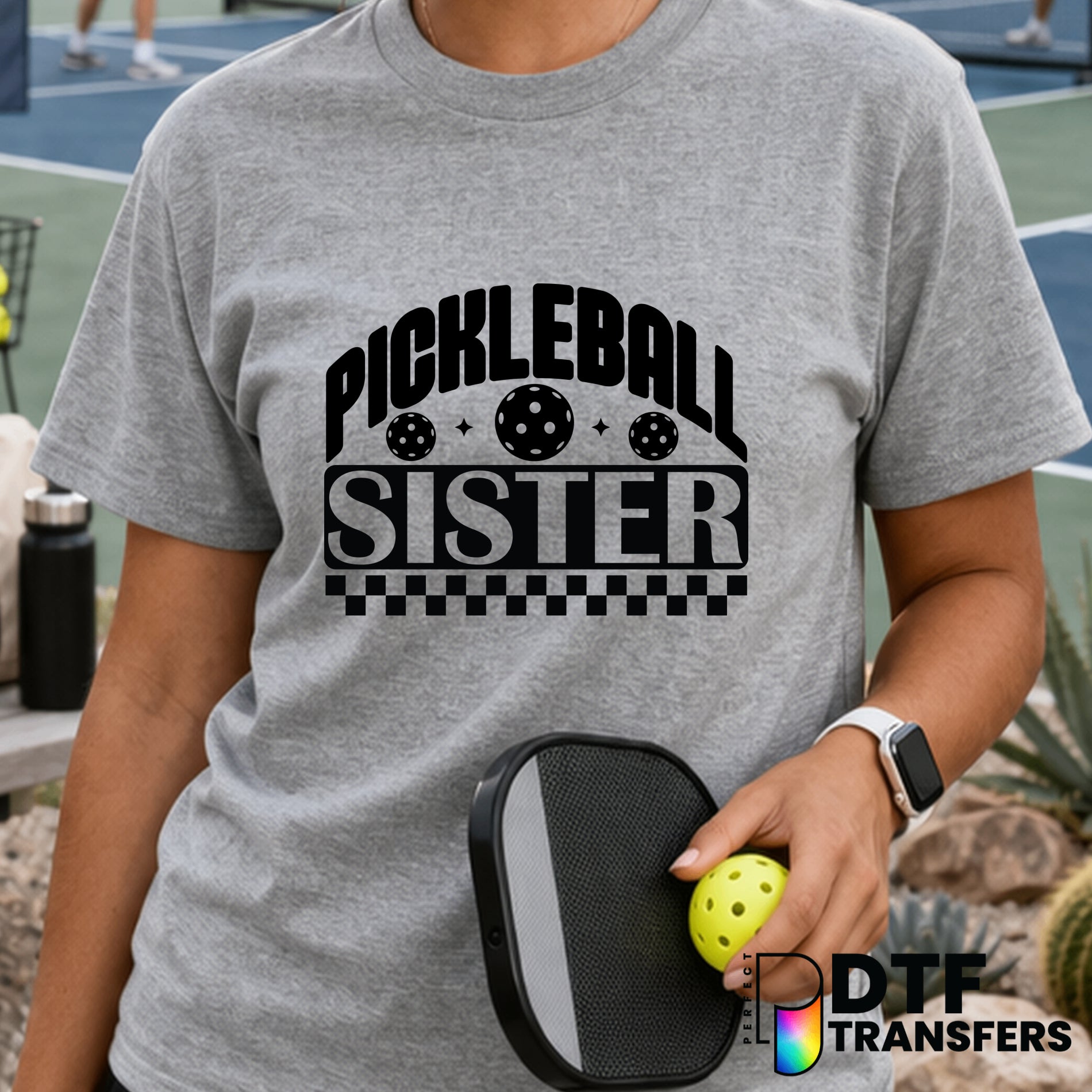 Pickleball Sister – Pickleball DTF Transfer