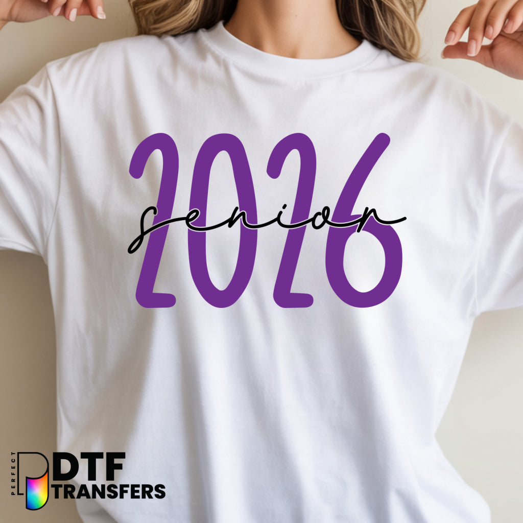 Senior 2026 Purple – Teacher DTF Transfer