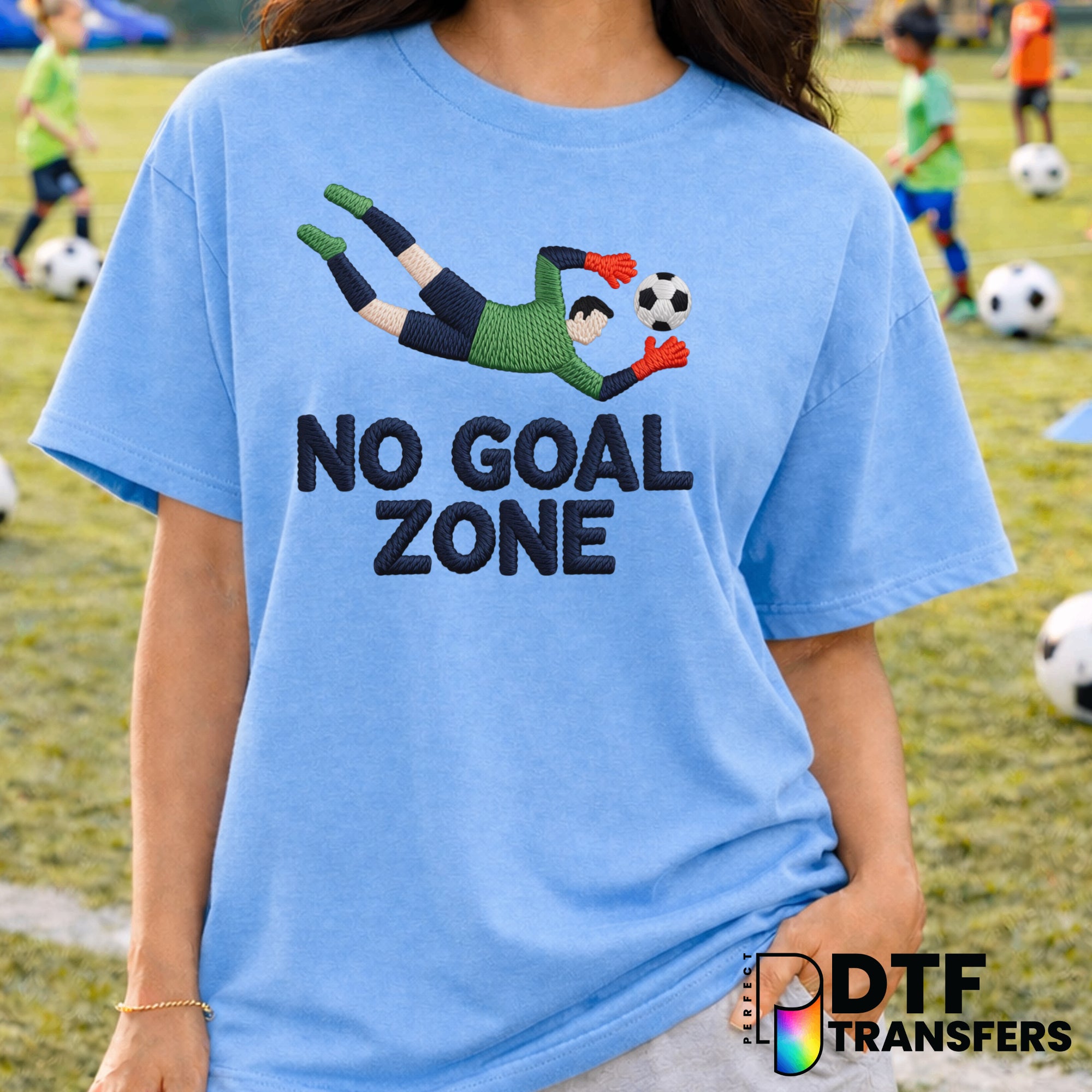 NO GOAL ZONE – Soccer DTF Transfer
