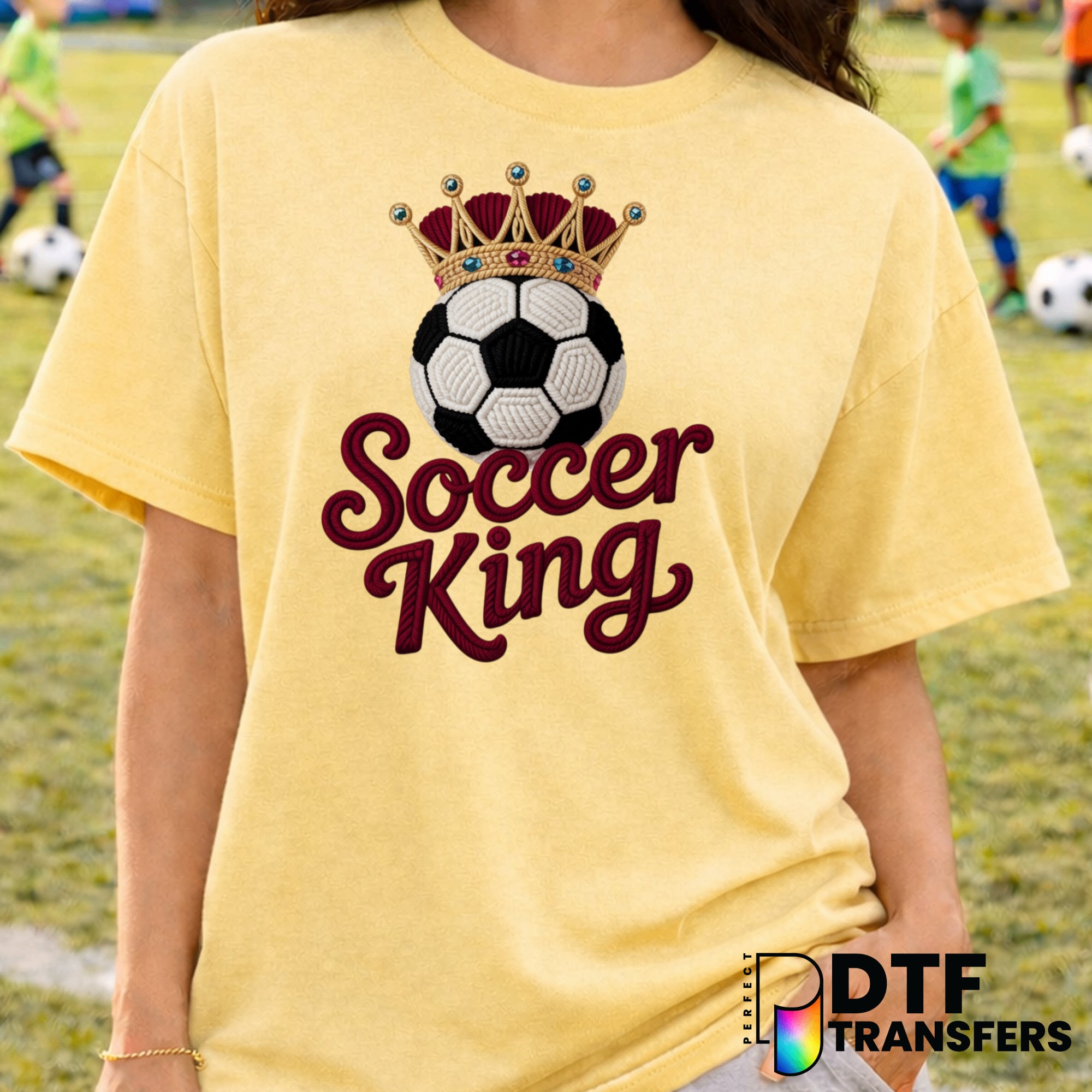 Soccer King – Soccer DTF Transfer