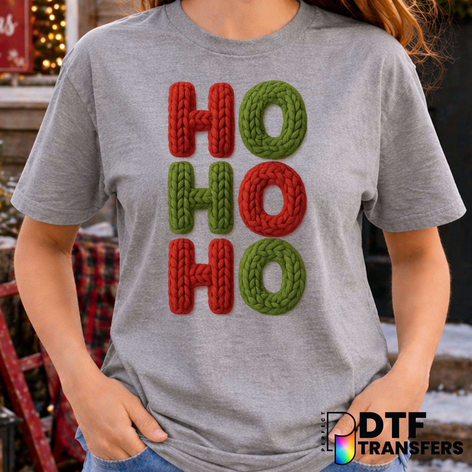 HO HO HO – Christmas DTF Transfer