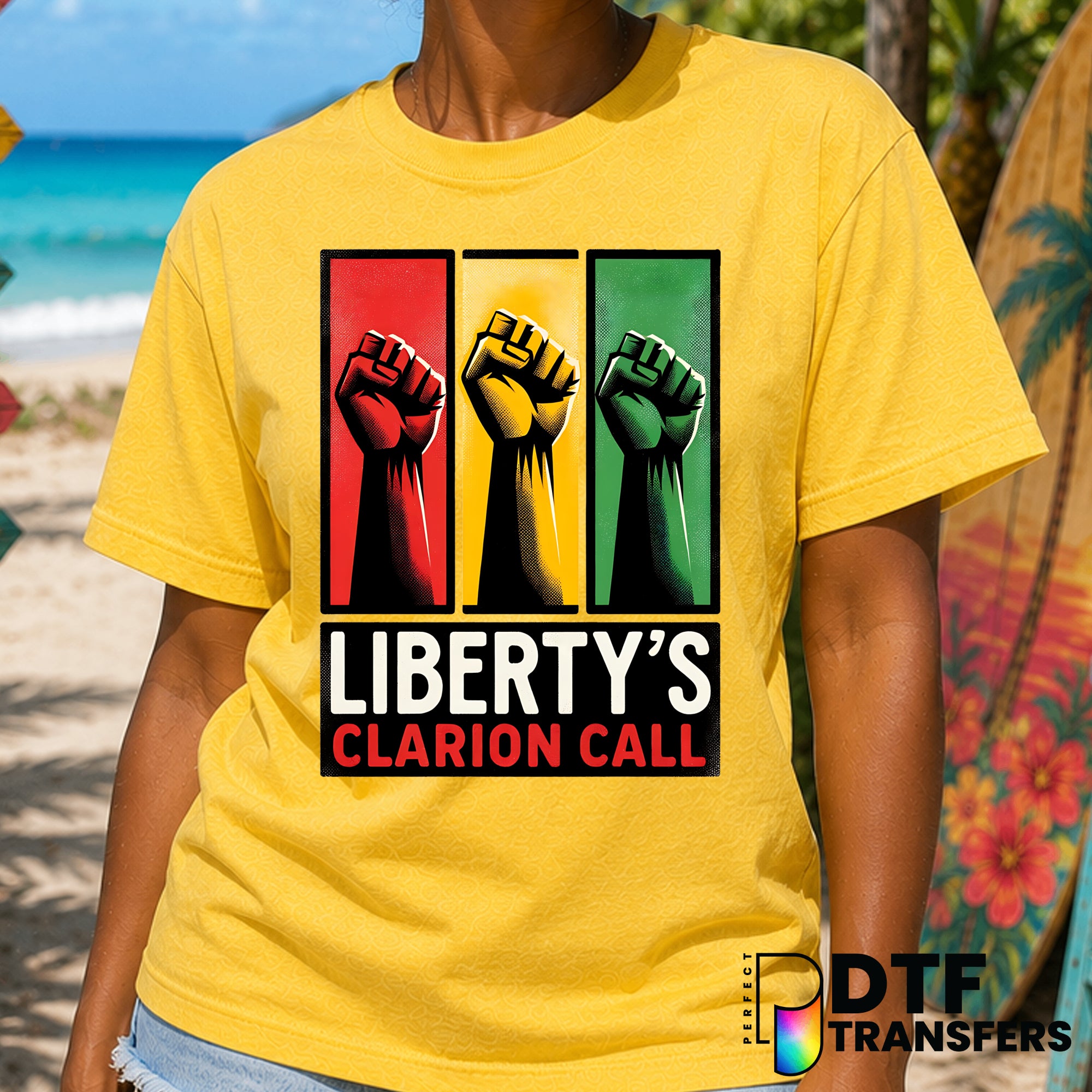 Liberty's Clarion Call Black History Month – DTF Transfer