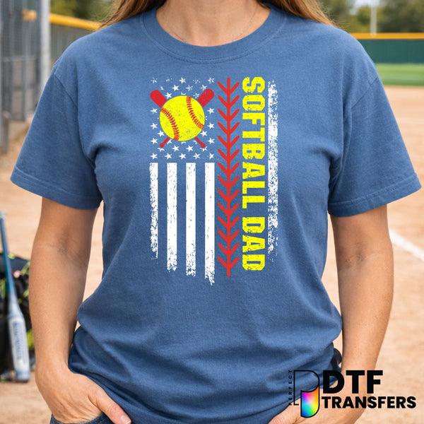 Softball Dad – Softball DTF Transfer