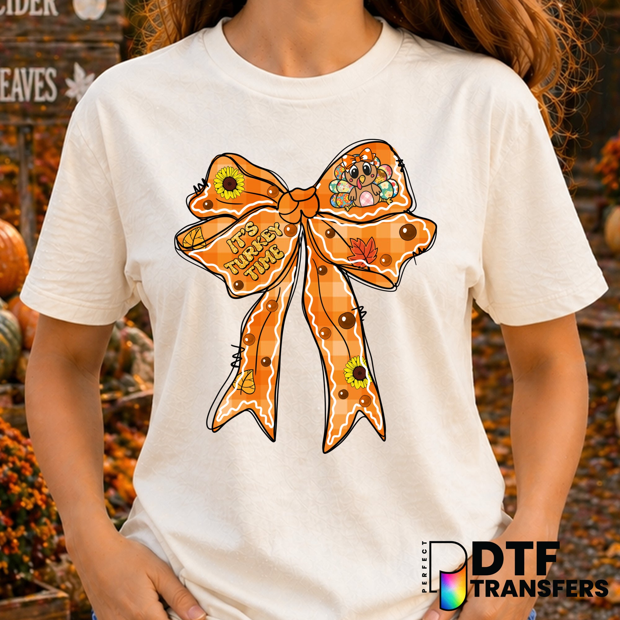 It's Turkey Time – Thanksgiving DTF Transfer