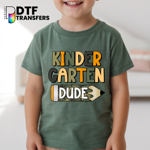 KINDERGARTEN SCHOOL DUDE PRE K – Teacher DTF Transfer