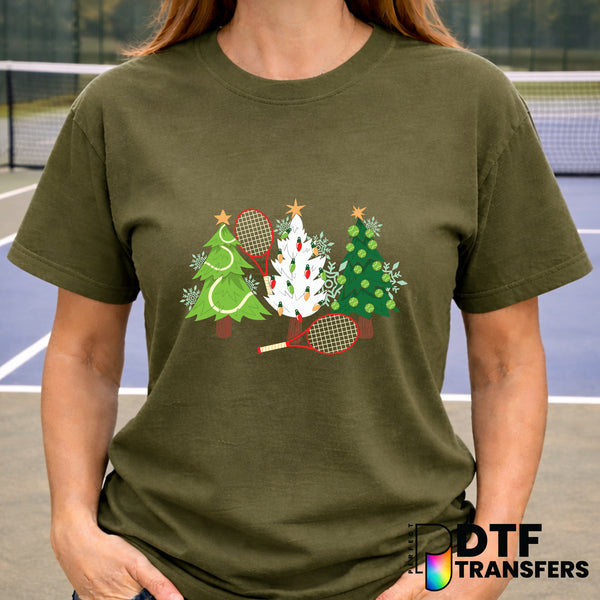 Merry Christmas Tennis Season – Tennis DTF Transfer