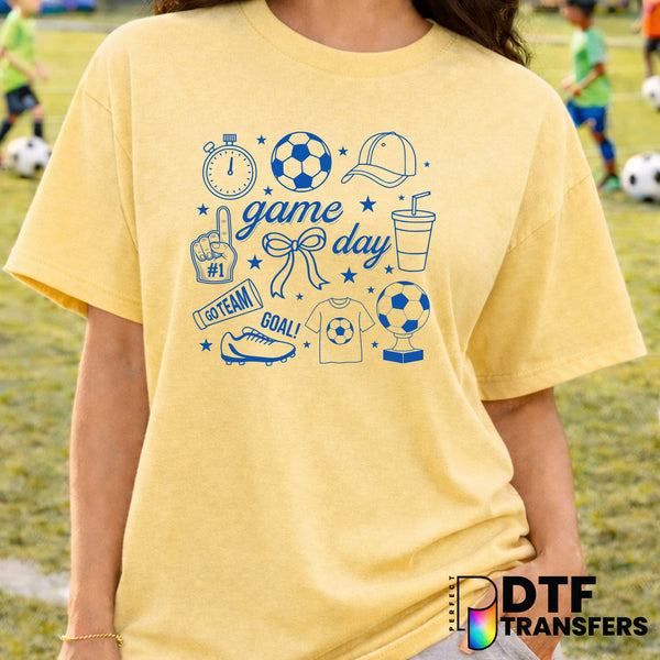 Game Day Soccer Bows – Soccer DTF Transfer