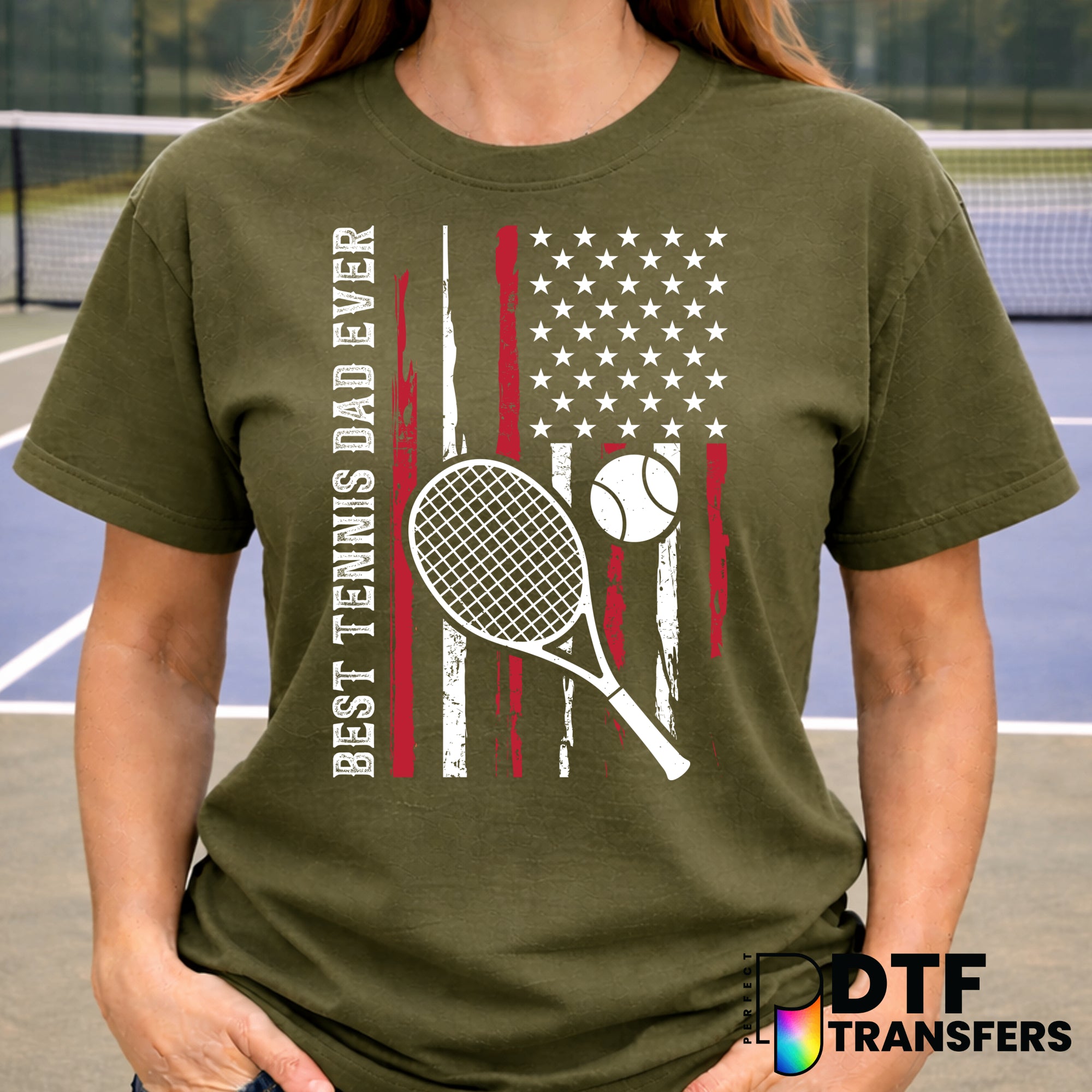 Best Tennis Dad Ever – Tennis DTF Transfer