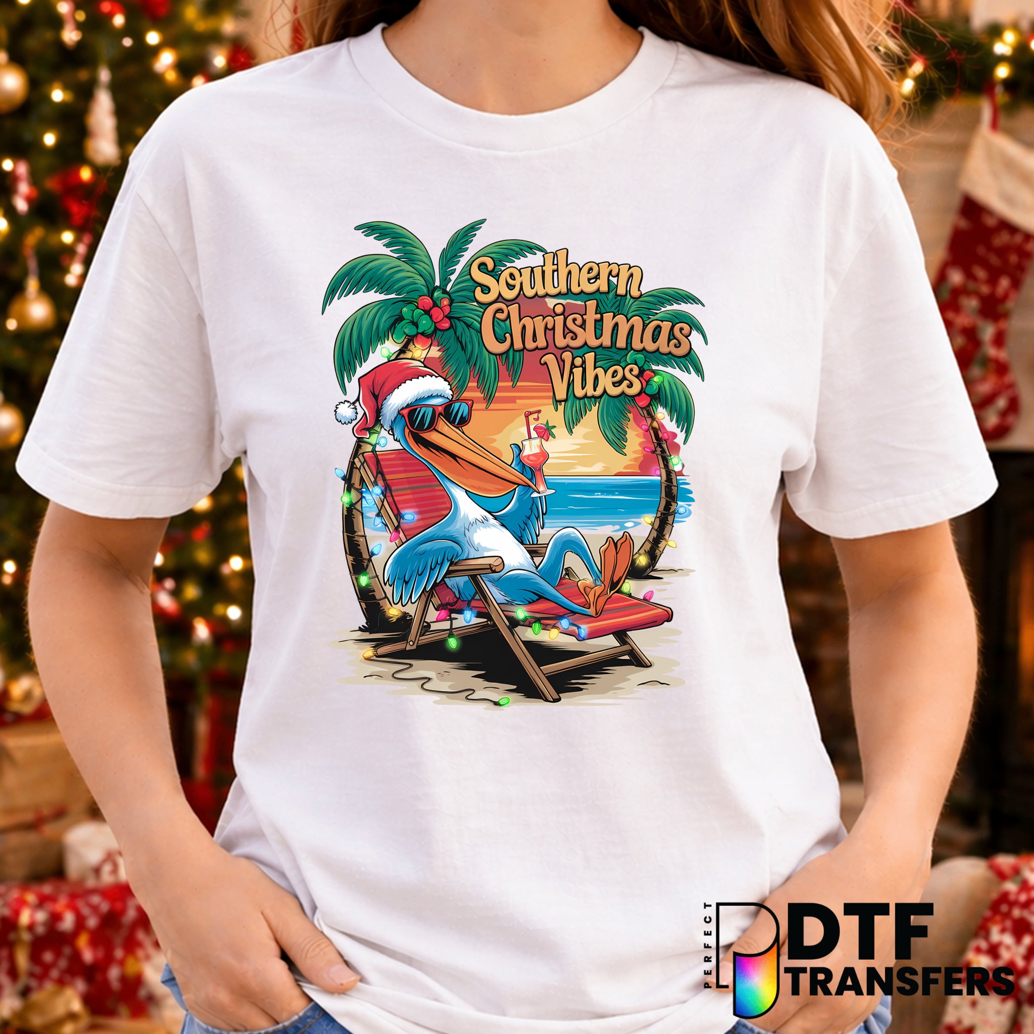 Southern Christmas Vibes – Christmas DTF Transfer