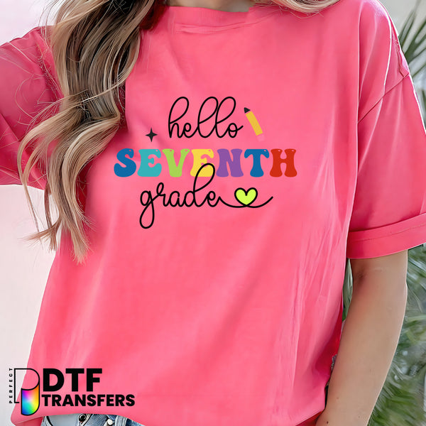 Hello Seventh Grade – Teacher School Year DTF Transfer
