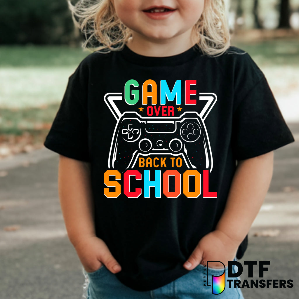 GAME OVER Back to School – Teacher DTF Transfer