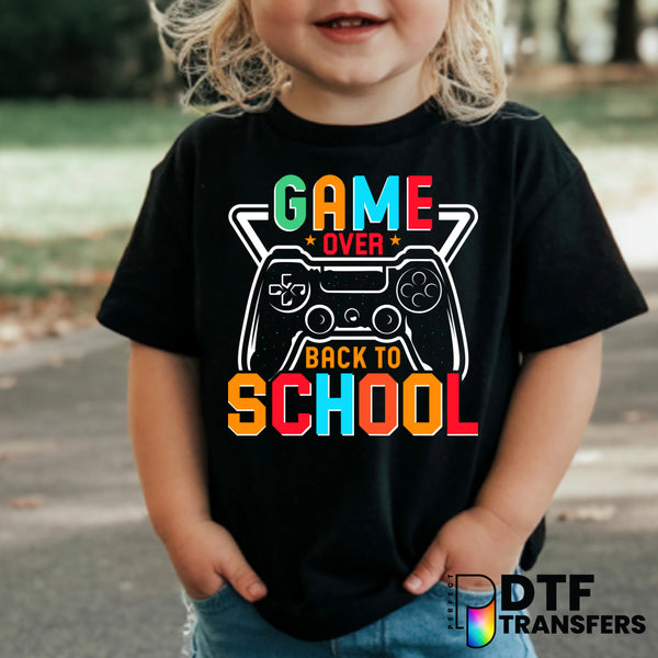 GAME OVER Back to School – Teacher DTF Transfer