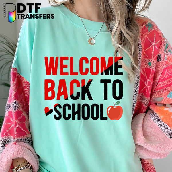 Welcome Back to School – Teacher DTF Transfer