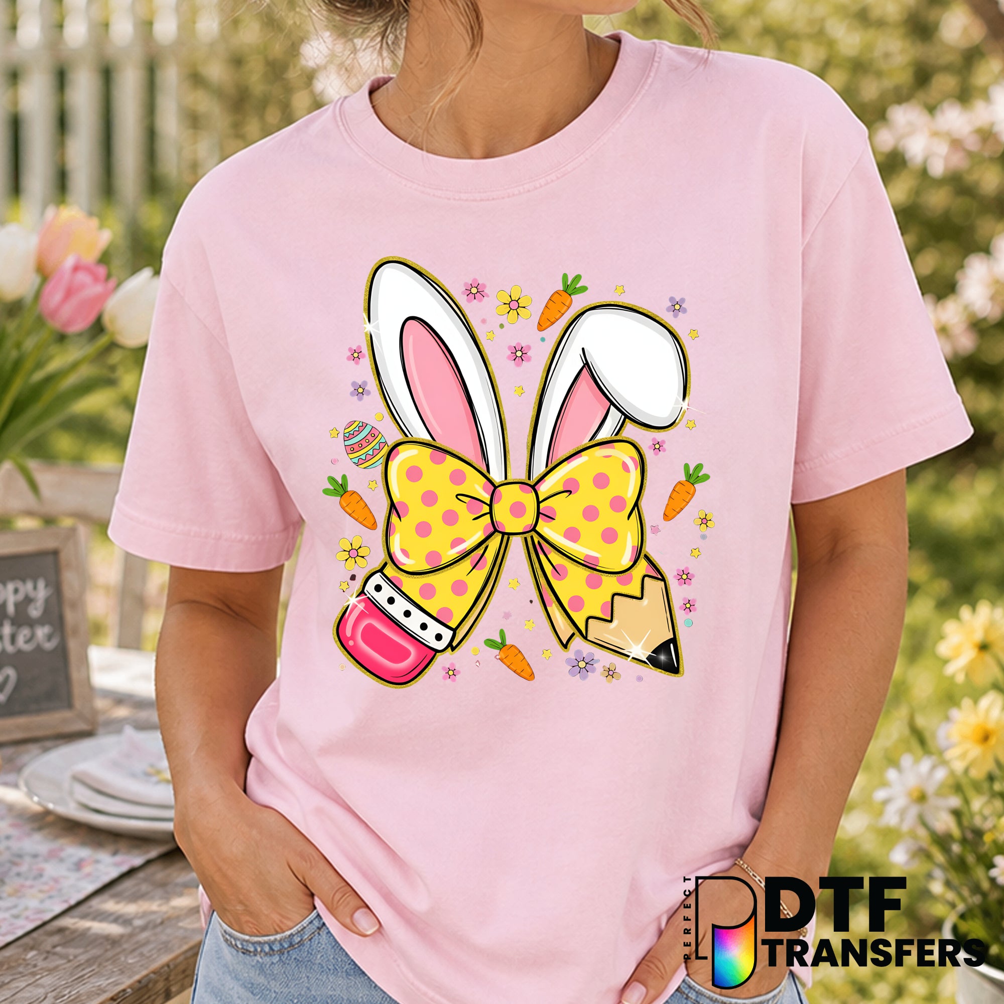 Easter Teacher – Easter DTF Transfer
