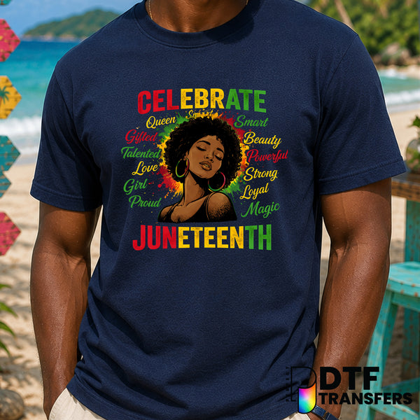 Celebrate Juneteenth – Black History Month DTF Transfer