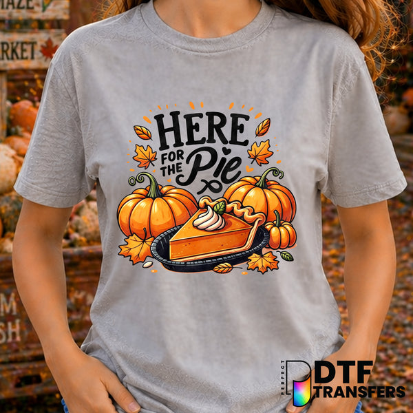 Here for the PIE Thanksgiving Food Lover – DTF Transfer