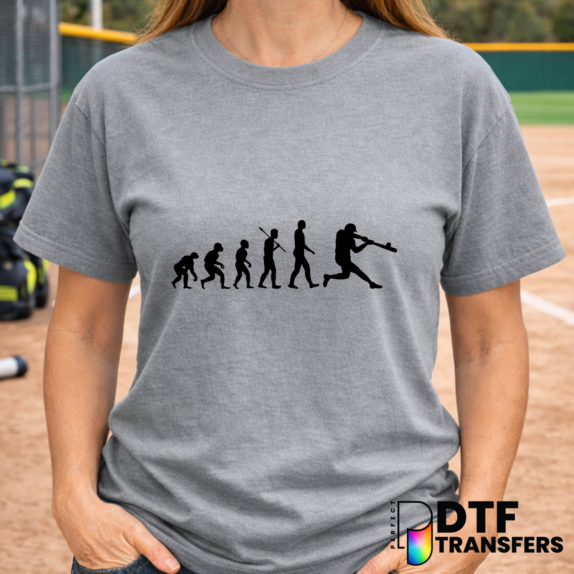 Funny Softball Evolution – Softball DTF Transfer
