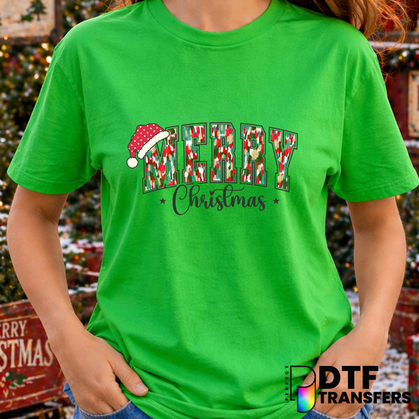 Merry Christmas – Christmas DTF Transfer