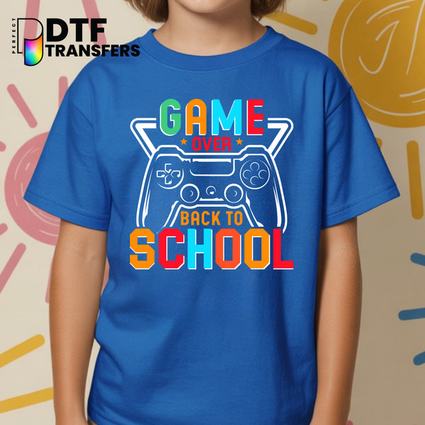 GAME OVER Back to School – Teacher DTF Transfer