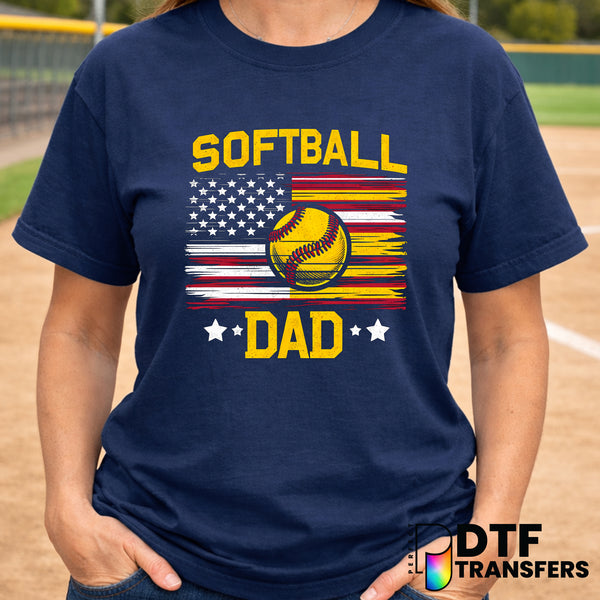 SOFTBALL DAD – Softball DTF Transfer