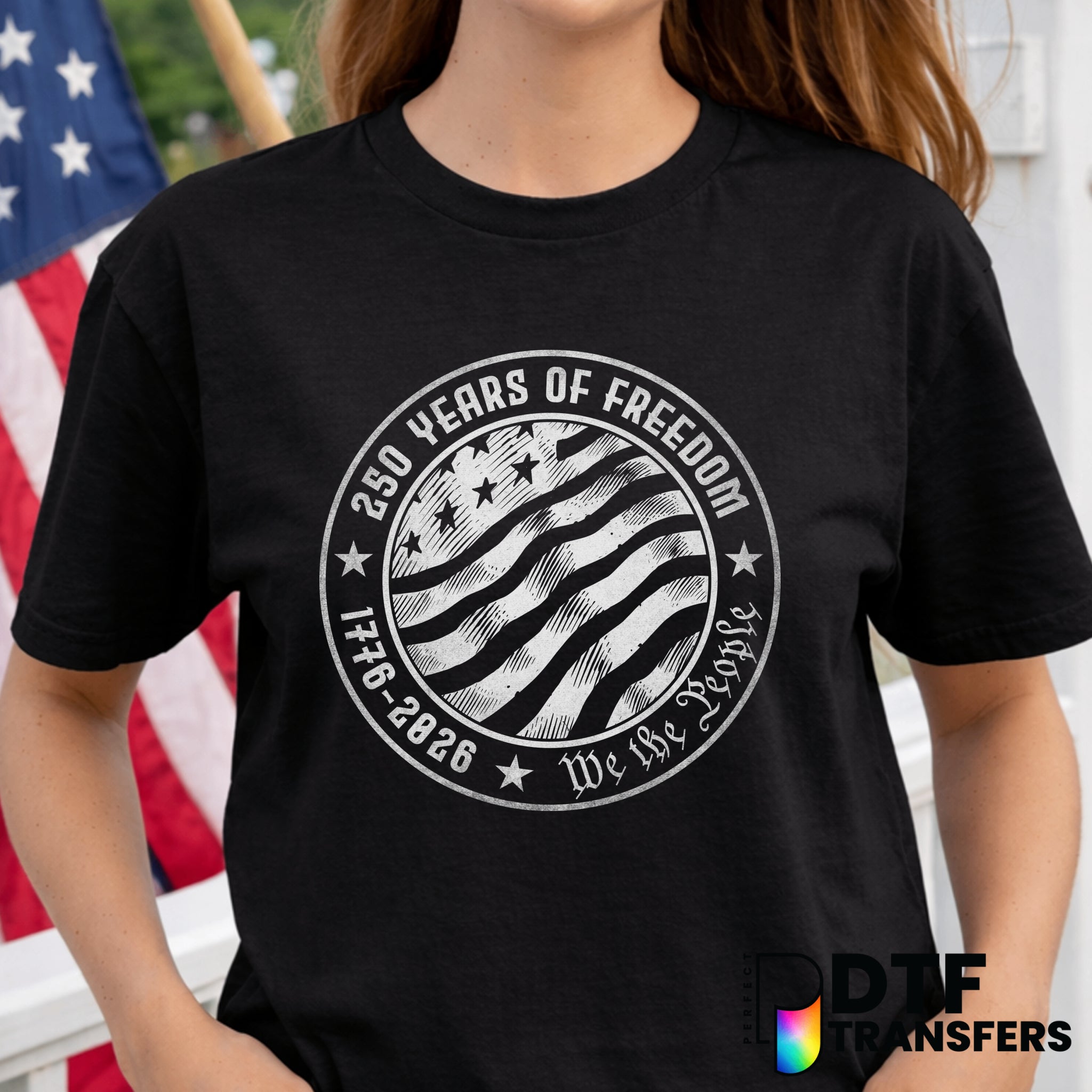 250 Years of Freedom – Fourth of July DTF Transfer