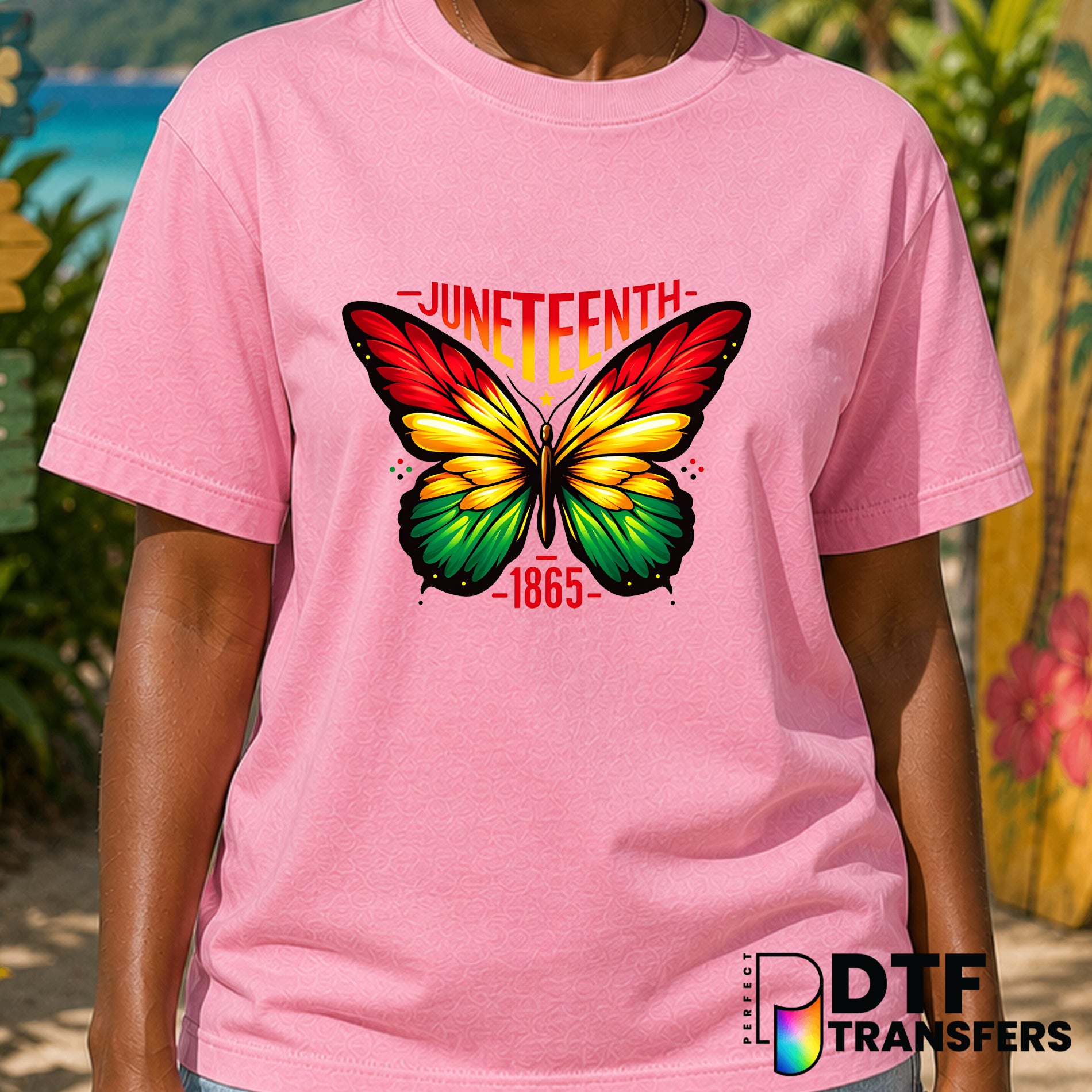 Juneteenth Butterflies 1865 Colorful Black History – Black History Month DTF Transfer