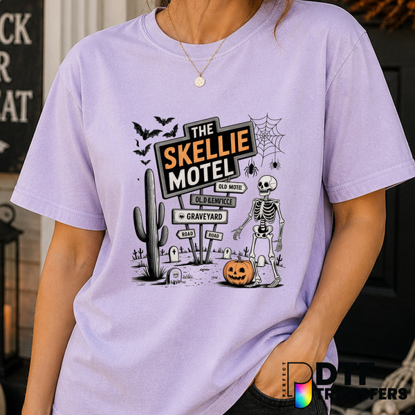 The Skellie Motel Check In If You Dare – Halloween DTF Transfer
