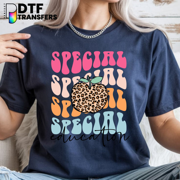 "Special Education" Leopard Stacked – Special Education DTF Transfer