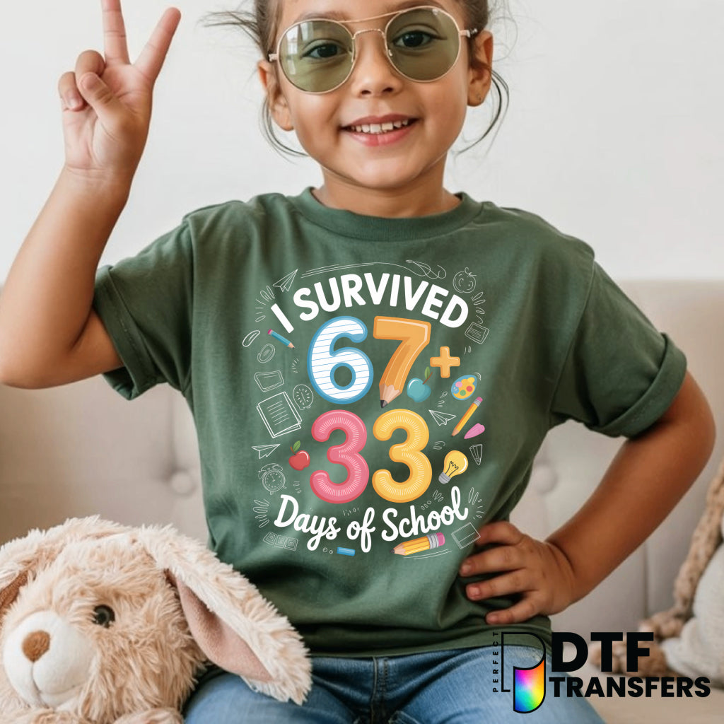 I Survived 100 Days of School – Teacher DTF Transfer