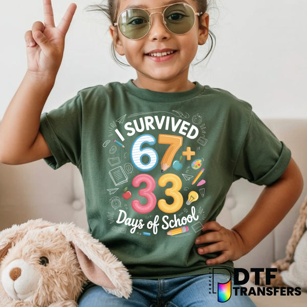 I Survived 100 Days of School – Teacher DTF Transfer