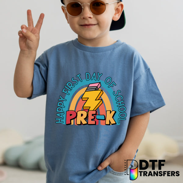 Happy First Day of School Pre K - Welcome Back to School – Teacher DTF Transfer