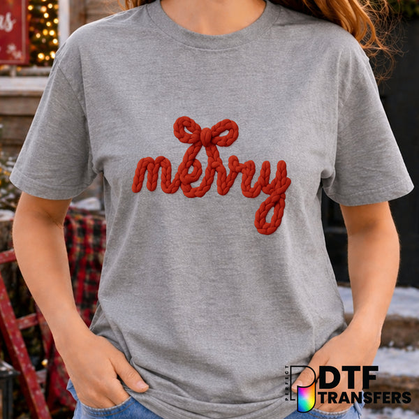 Merry Christmas – Christmas DTF Transfer