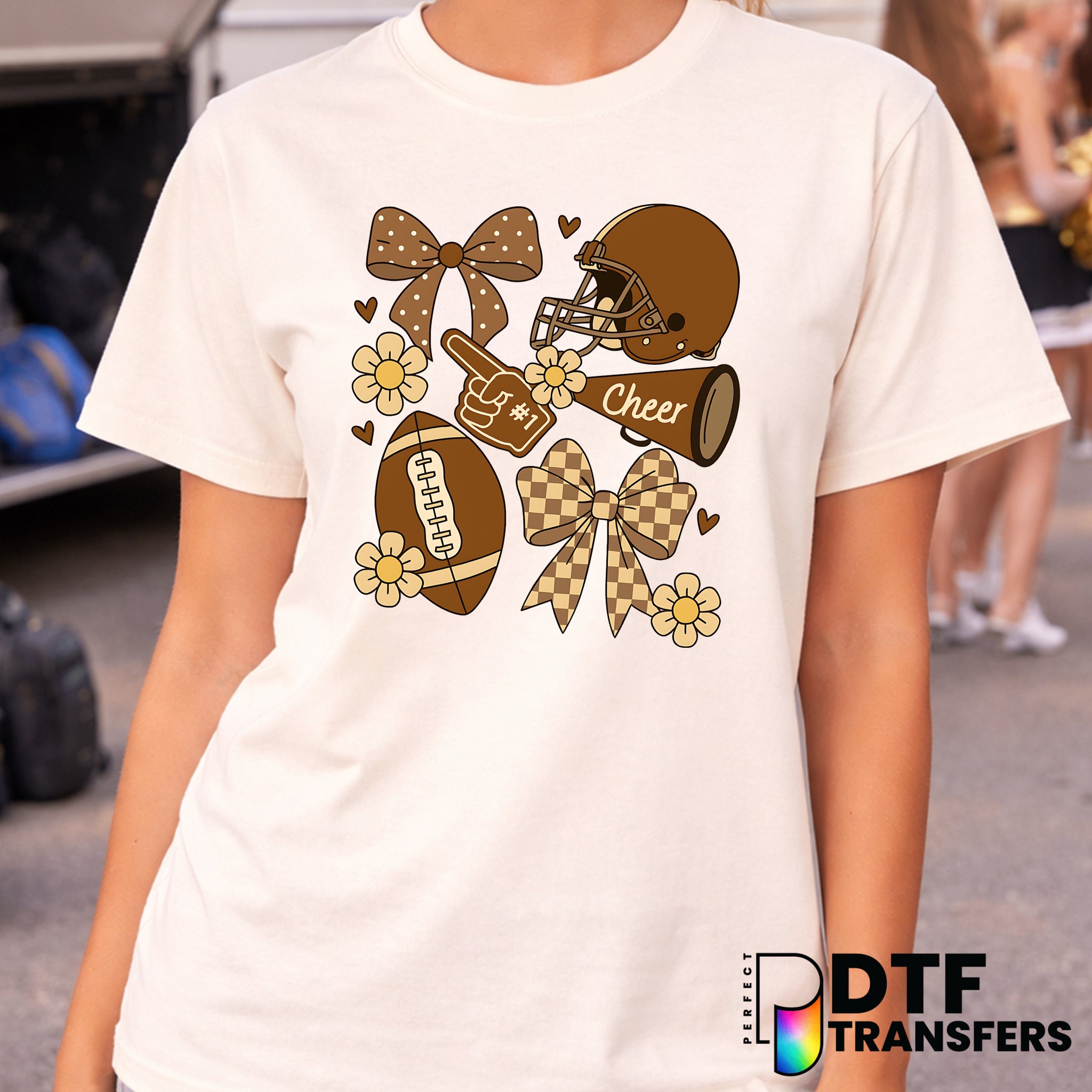 RETRO CHEERLEADER – Cheerleading DTF Transfer