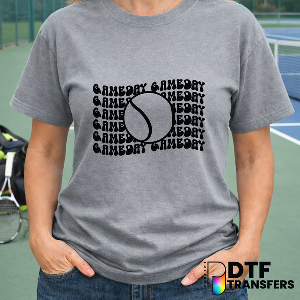 Game Day Tennis Ball – Tennis DTF Transfer