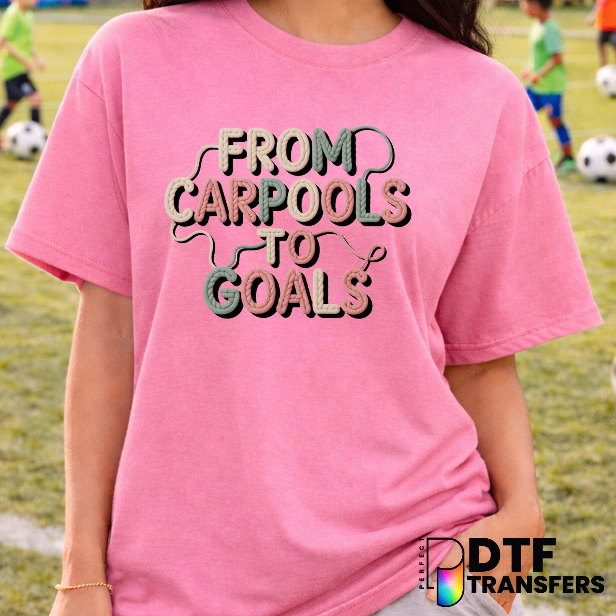 From Carpools to Goals Soccer Mom – DTF Transfer