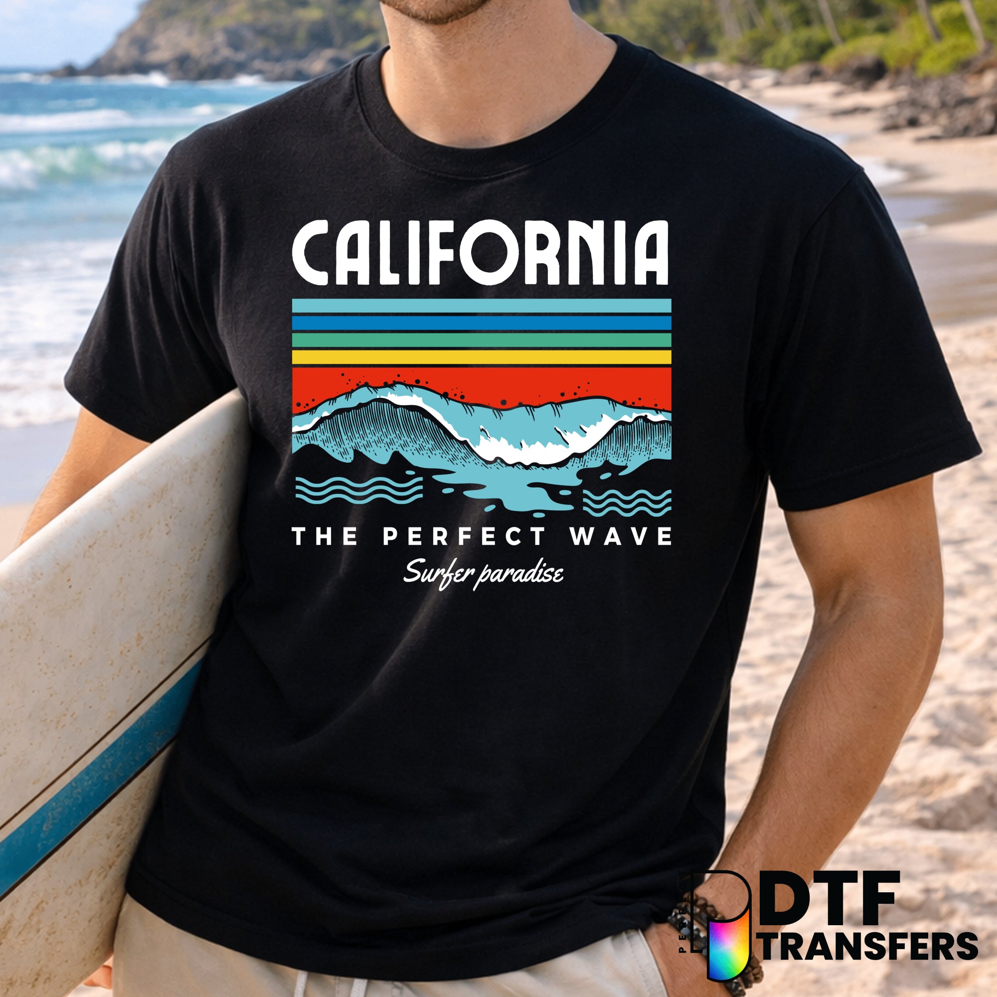 California The Perfect Wave Surfing – DTF Transfer