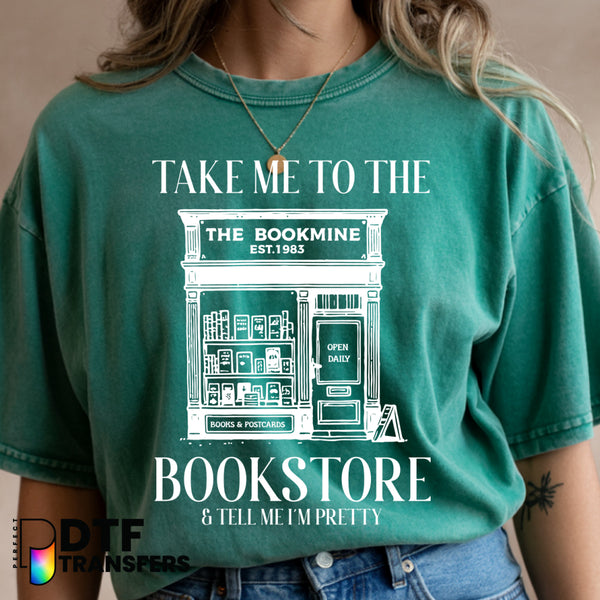 Take Me to The Bookstore – Teacher DTF Transfer
