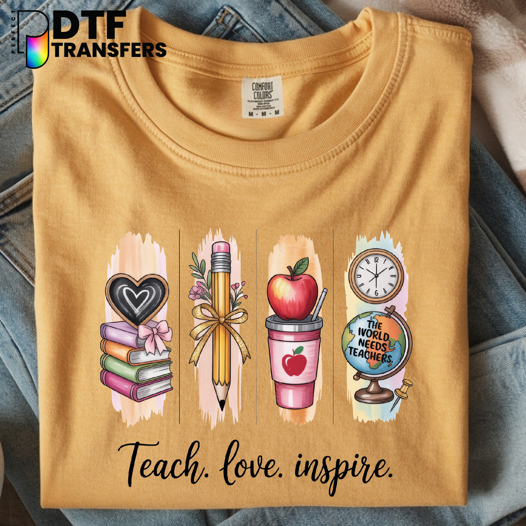 Teach Love Inspire – Teacher DTF Transfer
