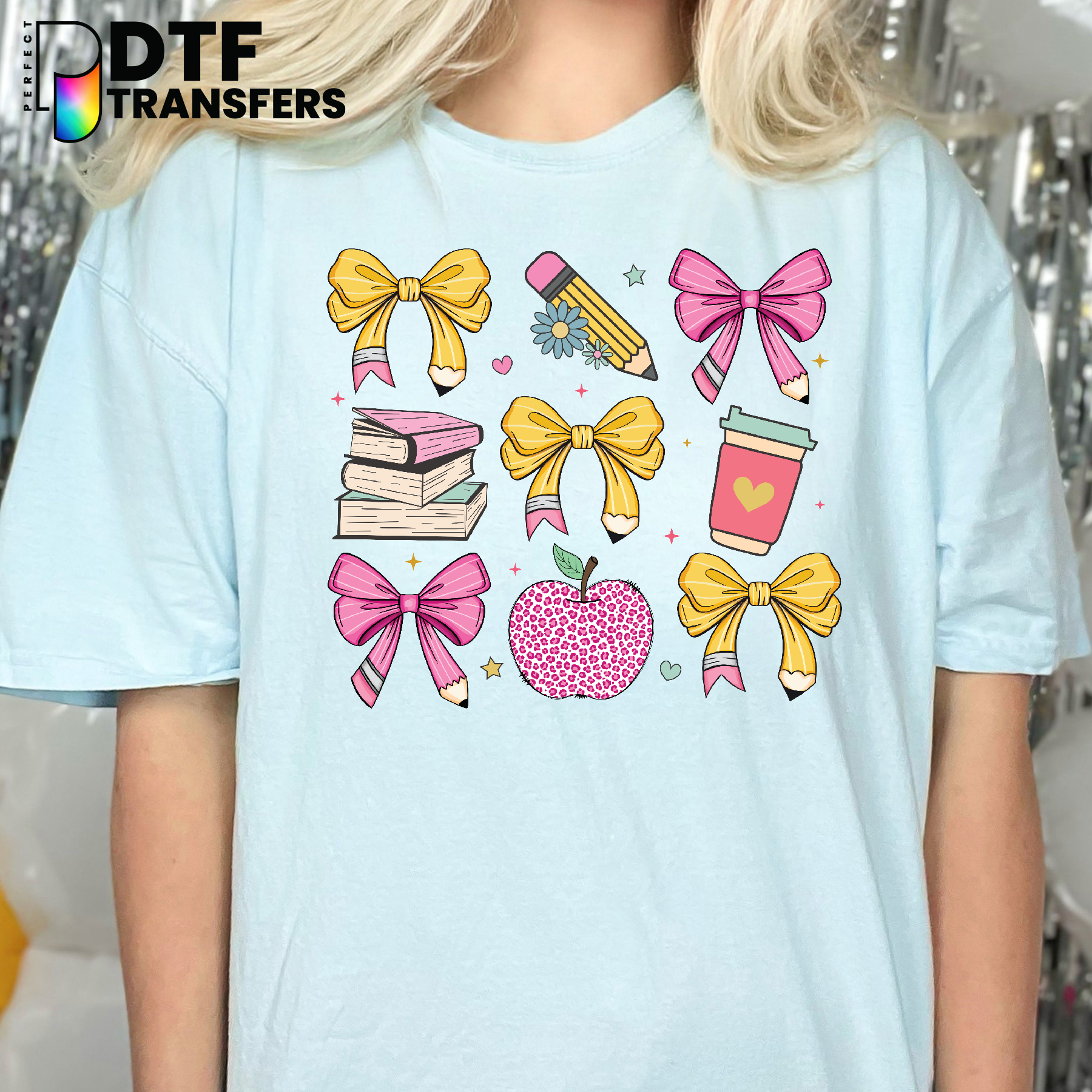 HERE COMES THE BUS A TEACHER'S FAVORITE WORDS – Teacher School Bus DTF Transfer