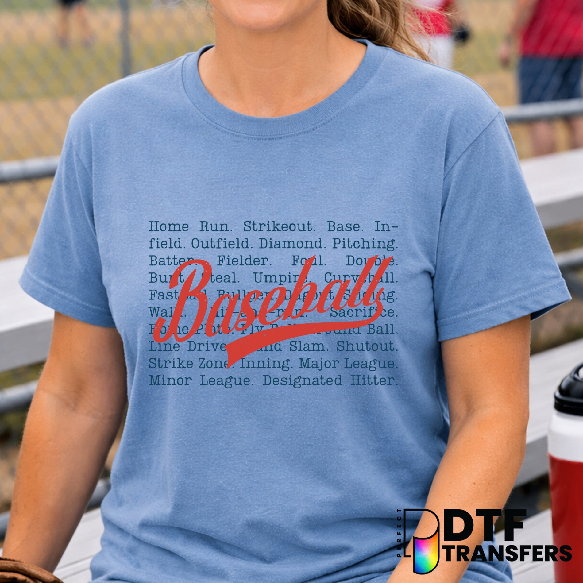 BASEBALL Retro Grunge – Baseball DTF Transfer